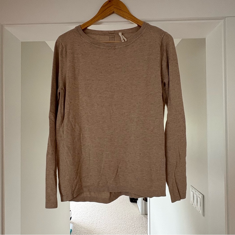 Beige Long Sleeve top